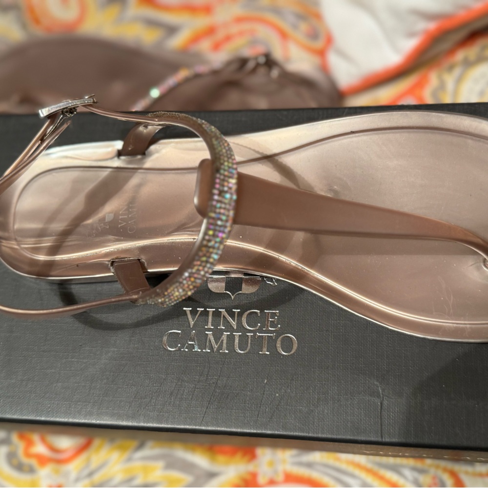 Very Lightly Worn Rose Gold Bling Sandal